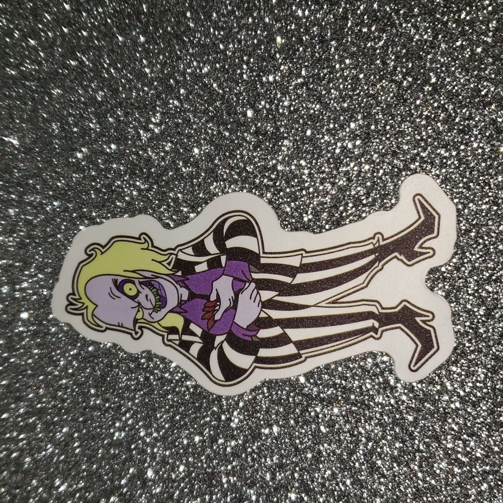 BEETLEJUICE animated waterproof sticker